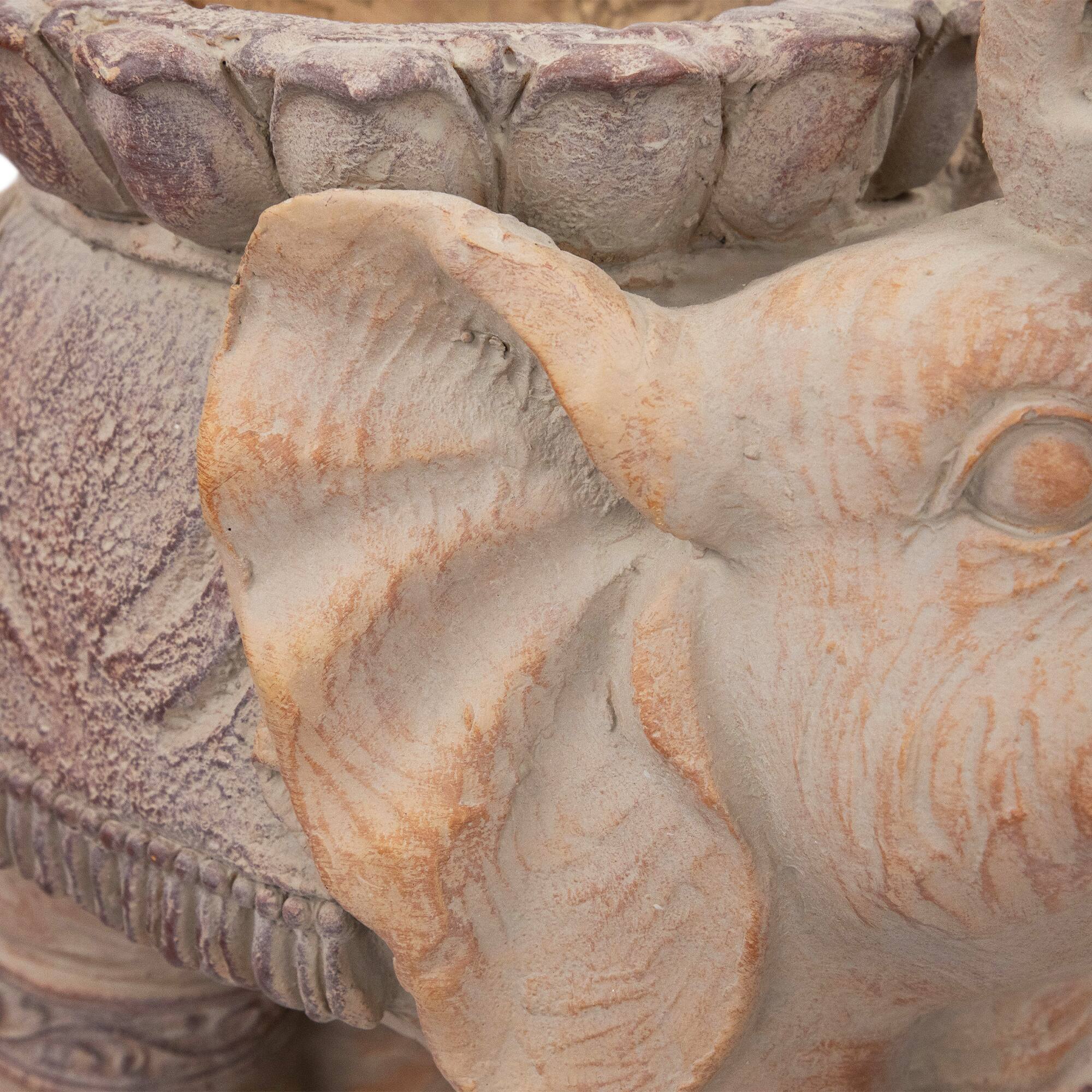 Elephant Outdoor Garden Planter - 13.75"